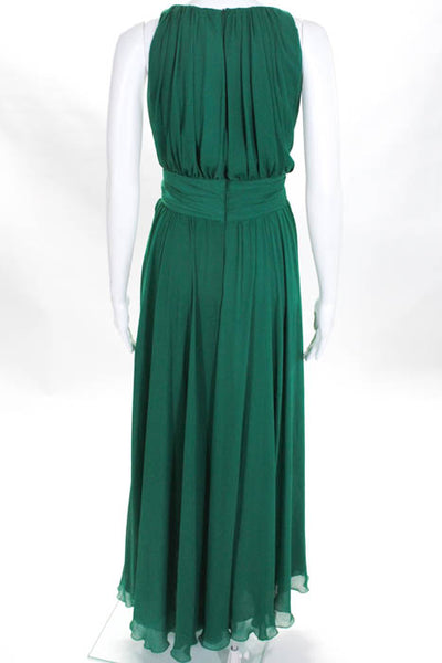 Badgley Mischka Green Fluorite Emerald Gala Gown Size 14 $740 10286492