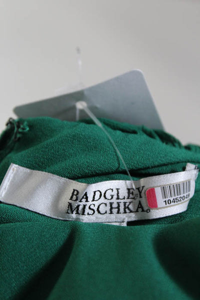 Badgley Mischka Green Fluorite Emerald Gala Gown Size 14 $740 10286492