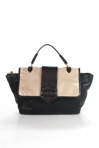 Marc By Marc Jacobs Purple Blue Beige Embossed Leather Crossbody Satchel