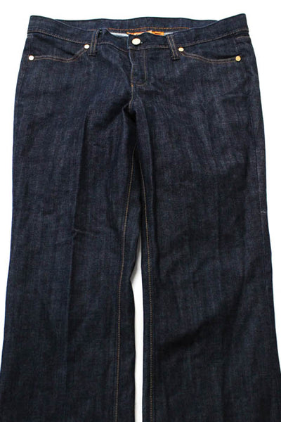 Tory Burch Dark Blue Cotton Denim Chambray Jeans Size 32