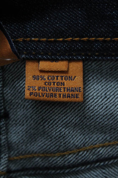 Tory Burch Dark Blue Cotton Denim Chambray Jeans Size 32