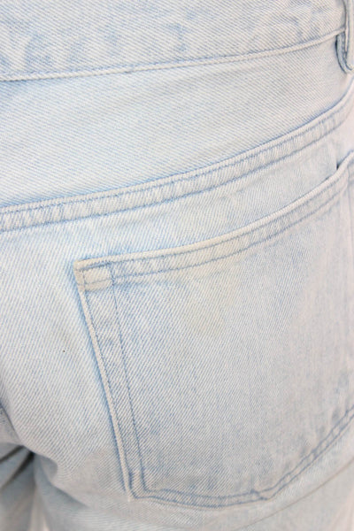A.P.C. Unisex Adults Straight Blue High Rise Cotton Jeans Button Size 32
