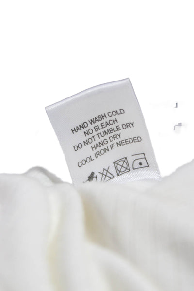 Lovers + Friends Womens Wrap Skirt White Pull On Cotton Size 2XS