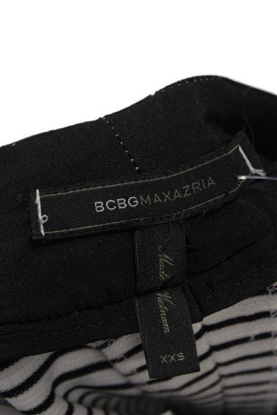 BCBG Max Azria Womens Tailored Black Shorts Size 2XS