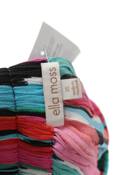 Ella Moss Women Hot Pants Multicolor Rayon Striped Pull On Size XS