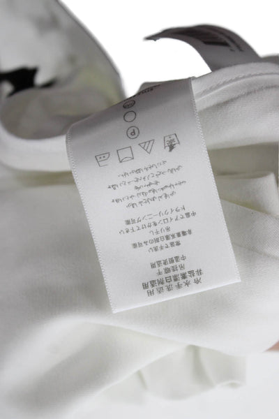 BCBG Max Azria Women Hot Pants White Cotton Zip Solid Spring Size 2XS