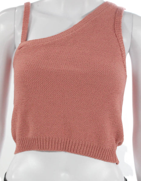 Jack by BB DAKOTA Womens Cropped One Shoulder Tank Pink Size XS