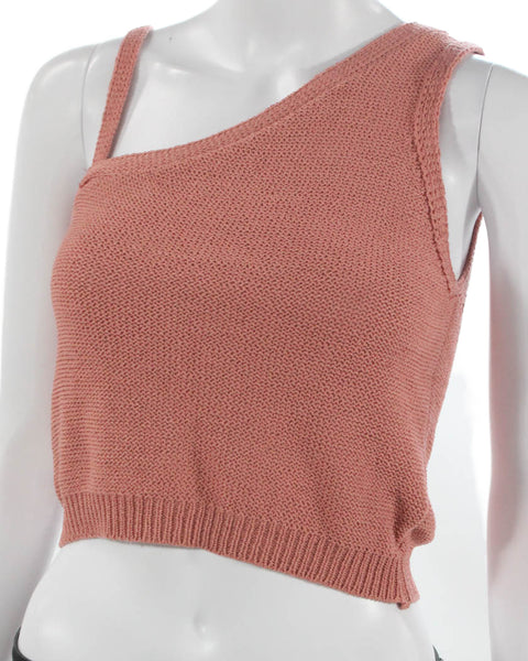 Jack by BB DAKOTA Womens Cropped One Shoulder Tank Pink Size XS