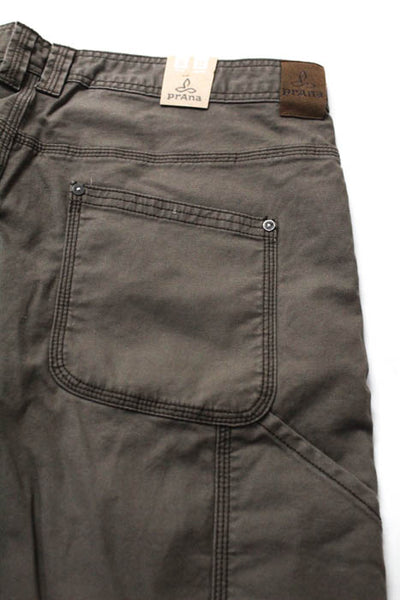 prAna  Mud Brown Cotton  Bronson Casual Pants Size 36/32 NEW MSRP $70