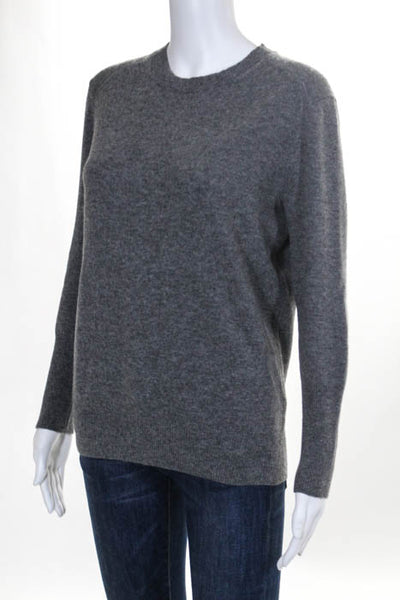 J Crew Collection Grey Cashmere Crew Neck Sweater Size Extra Small