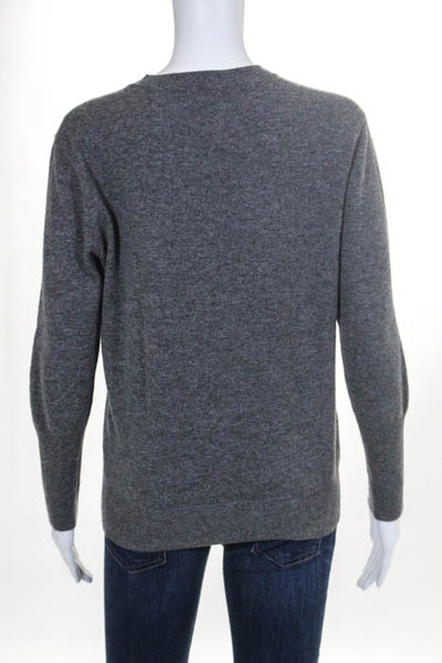 J Crew Collection Grey Cashmere Crew Neck Sweater Size Extra Small