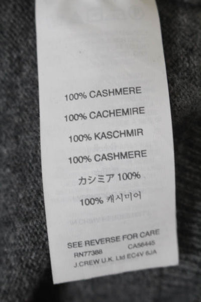 J Crew Collection Grey Cashmere Crew Neck Sweater Size Extra Small