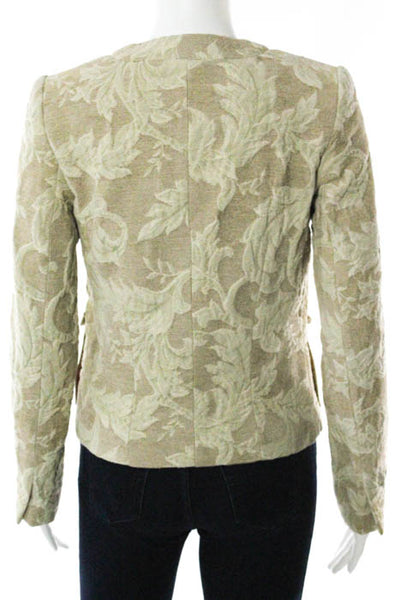 Walter Brown Embroidered Damask Print Blazer Jacket Size 2