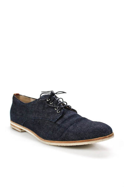 AGL Attilio Giusti Leombruni Blue Denim Almond Toe Flats Oxfords Shoes Size 9 M