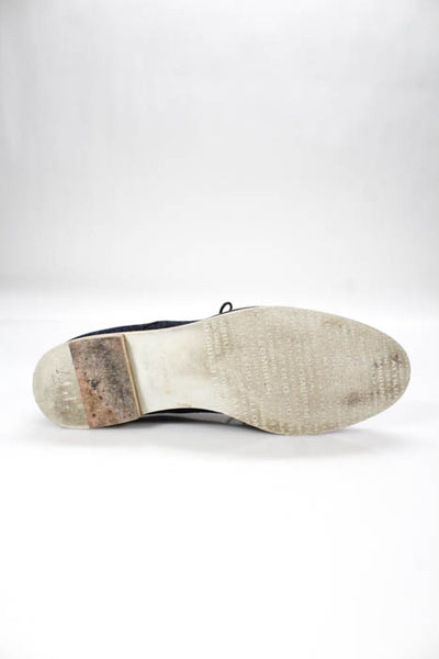 AGL Attilio Giusti Leombruni Blue Denim Almond Toe Flats Oxfords Shoes Size 9 M