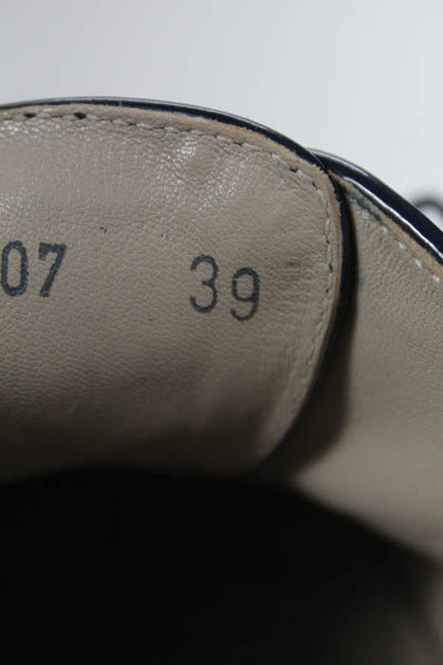 AGL Attilio Giusti Leombruni Blue Denim Almond Toe Flats Oxfords Shoes Size 9 M