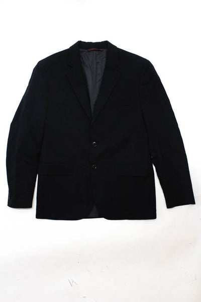 Brooks Brothers Boys Navy Blue Wool Two Button Blazer Size 16