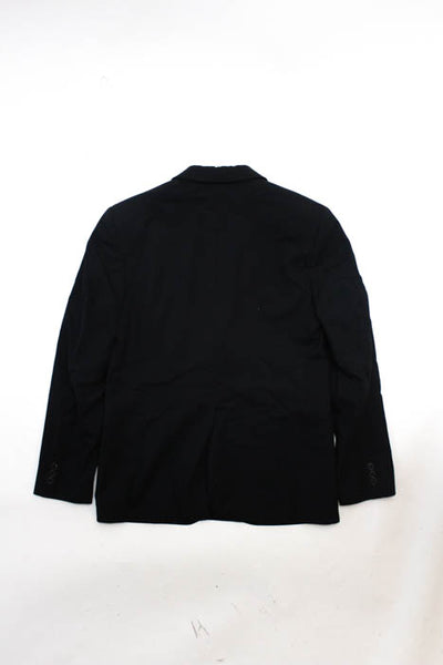 Brooks Brothers Boys Navy Blue Wool Two Button Blazer Size 16
