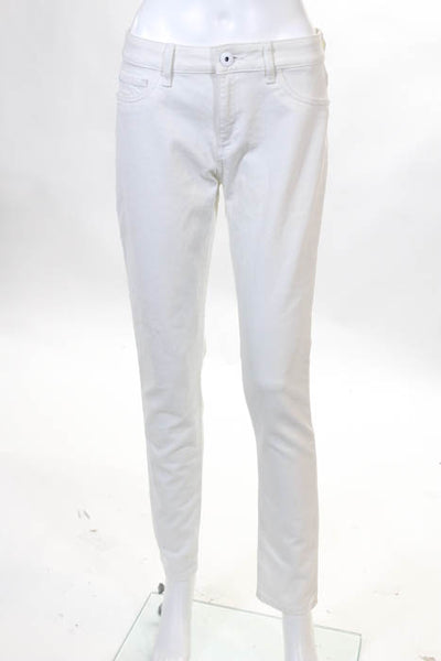 DL1961 Milk White Cotton Florence Instasculpt Skinny Leg Jeans Size 29