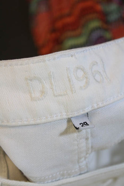 DL1961 Milk White Cotton Florence Instasculpt Skinny Leg Jeans Size 29