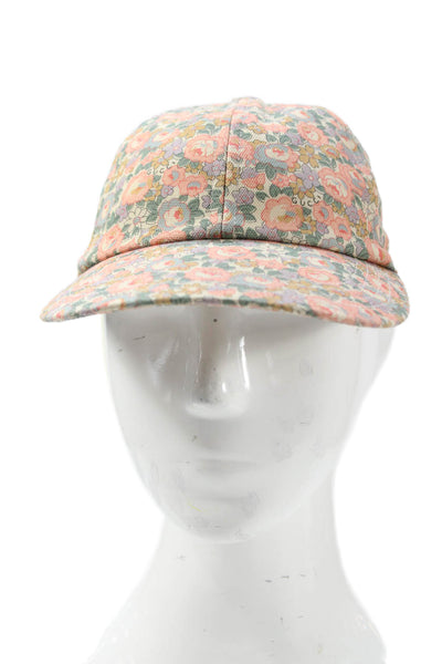 Gucci Unisex Adults Cotton Blend Floral Print Baseball Cap Pink Size S