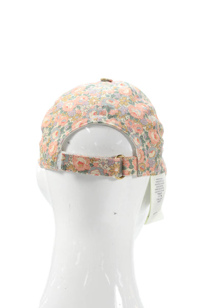 Gucci Unisex Adults Cotton Blend Floral Print Baseball Cap Pink Size S