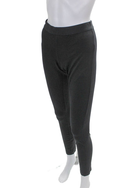 J Crew Women Ankle Leggings Gray Rayon Solid Size 2 Petite