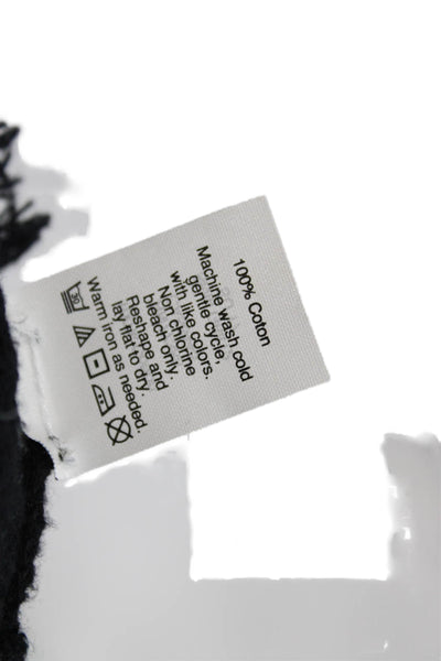 J Crew Womens Basic Cotton Crew Neck Sleeveless Tank Black Size S