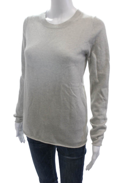 J Crew Collection Womens Cashmere Pullover Sweater Gray Crewneck Size S