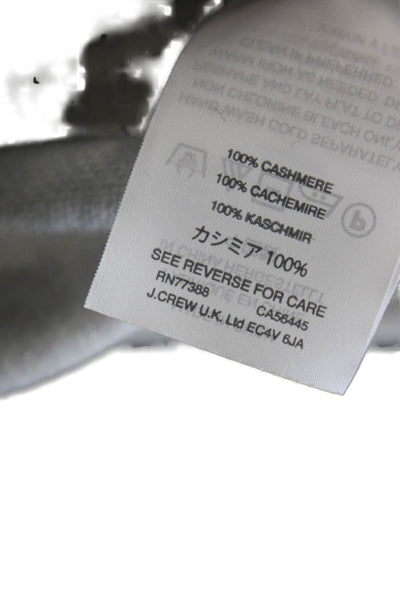 J Crew Collection Womens Cashmere Pullover Sweater Gray Crewneck Size S