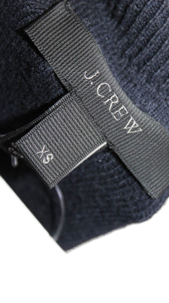 J Crew Women Pullover Sweater Blue Cotton Crew Neck Long Sleeve Size XS