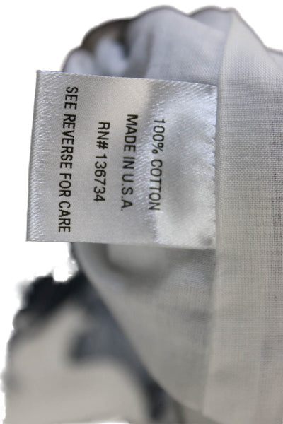 Persifor Women White Floral Shift Dress Short Sleeve Round Neck Size XS