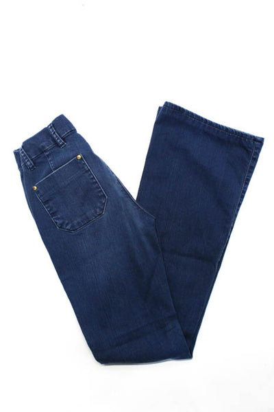 MiH Jeans Blue Denim Christie Wash Mid Rise Kick Flare Marrakesh Jean Size 26