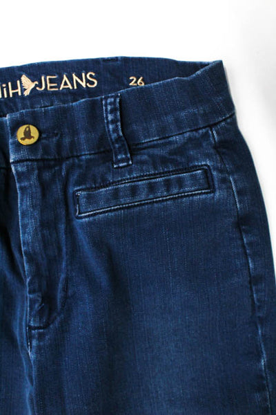 MiH Jeans Blue Denim Christie Wash Mid Rise Kick Flare Marrakesh Jean Size 26