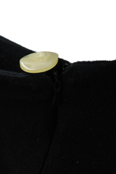 Vince Womens Black Wool Dress Pants Zip Size 10