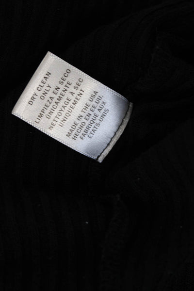 Rachel Pally Womens A-Line Long Sleeve Scoop Neck Black Modal Dress Size M