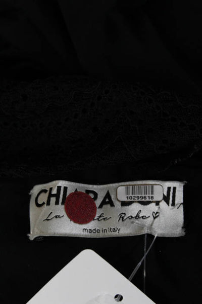 La Petite Robe di Chiara Boni Black Nasira Gown $995 Size IT 42 10299618
