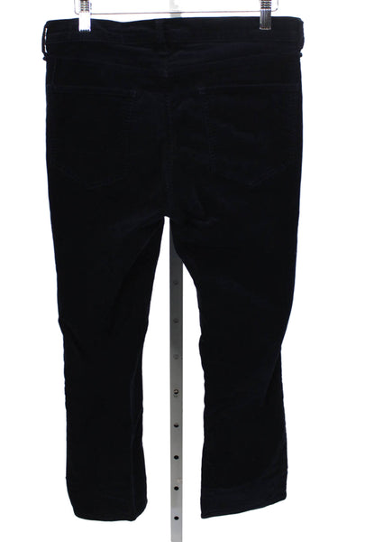 Rag & Bone Womens Ankle Pants Blue Cotton Solid Zip Inseam 26 Size 28