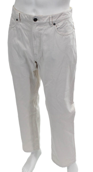Peter Millar Mens Chino Pants Beige Button Pima Cotton Size 36