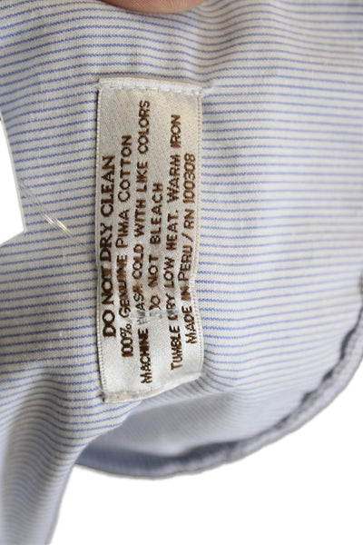 Peter Millar Mens Chino Pants Beige Button Pima Cotton Size 36