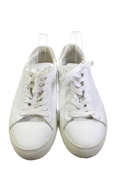 Reiss Mens Leather Lace Up Casual Walking Sneakers Size 43