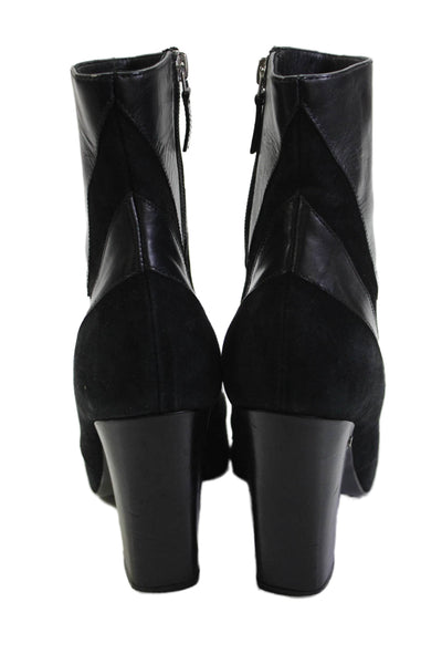 Laurence Dacade Womens Suede Pointed Toe Ankle Boots Black Size 40.5 10.5