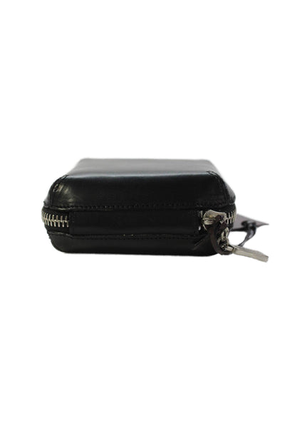 Tardini Mens Leather Zip Around Watch Box Case Black