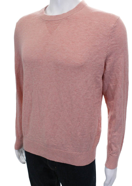 Banana Republic Mens Pullover Cotton Crew Neck Long Sleeve Pink Size M