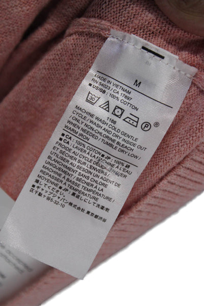 Banana Republic Mens Pullover Cotton Crew Neck Long Sleeve Pink Size M