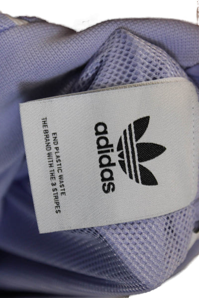 Adidas Women Windbreaker Colorblock Purple Zip Polyester Size M