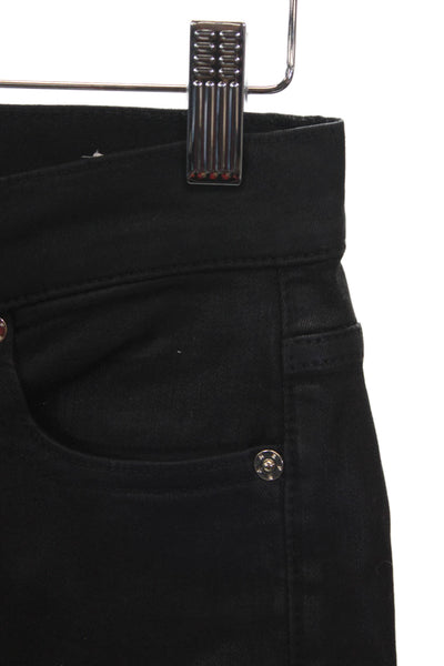 Frame Women Skinny Black Mid Rise Jeans Size 25