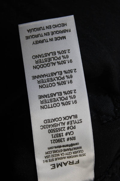 Frame Women Skinny Black Mid Rise Jeans Size 25
