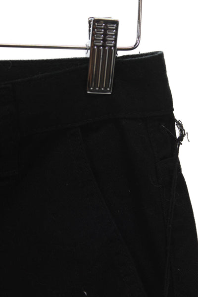 Superdown Womens Cargo Pants Black Cotton Button Size S