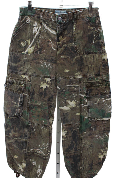 Revice Juniors Cargo Pants Multicolor Cotton Button Size 25
